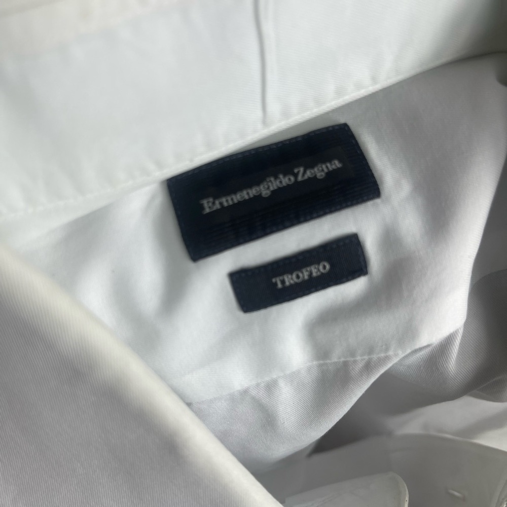 Ermenegildo Zegna Men's Trofeo Cotton Dress Shirt 42/16.5 - Picture 5 of 6